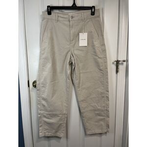 Everlane The Utility Barrel Corduroy Pants in Sandstone Size 12 - NWT